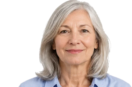 Persona con presbiopia